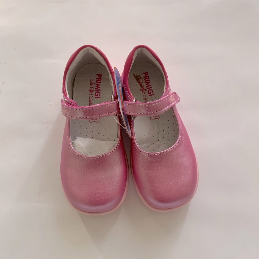 Primigi Toddler Girl Fuchsia leather Mary Jane size 7 NWT